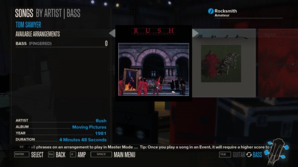 Скриншот из Rocksmith™ - “Tom Sawyer” - Rush