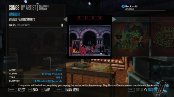 Скриншот из Rocksmith™ - “Limelight” - Rush
