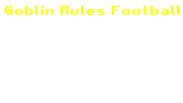Goblin Rules Football Logo