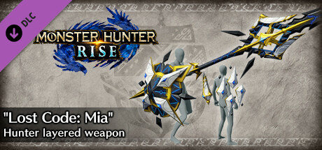 Monster Hunter Rise - "Lost Code: Mia" Hunter layered weapon (Lance) cover art