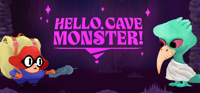 Hello, Cave Monster! Logo