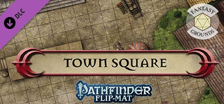 Fantasy Grounds - Pathfinder RPG - Pathfinder Flip-Map - Classic Town Square cover art