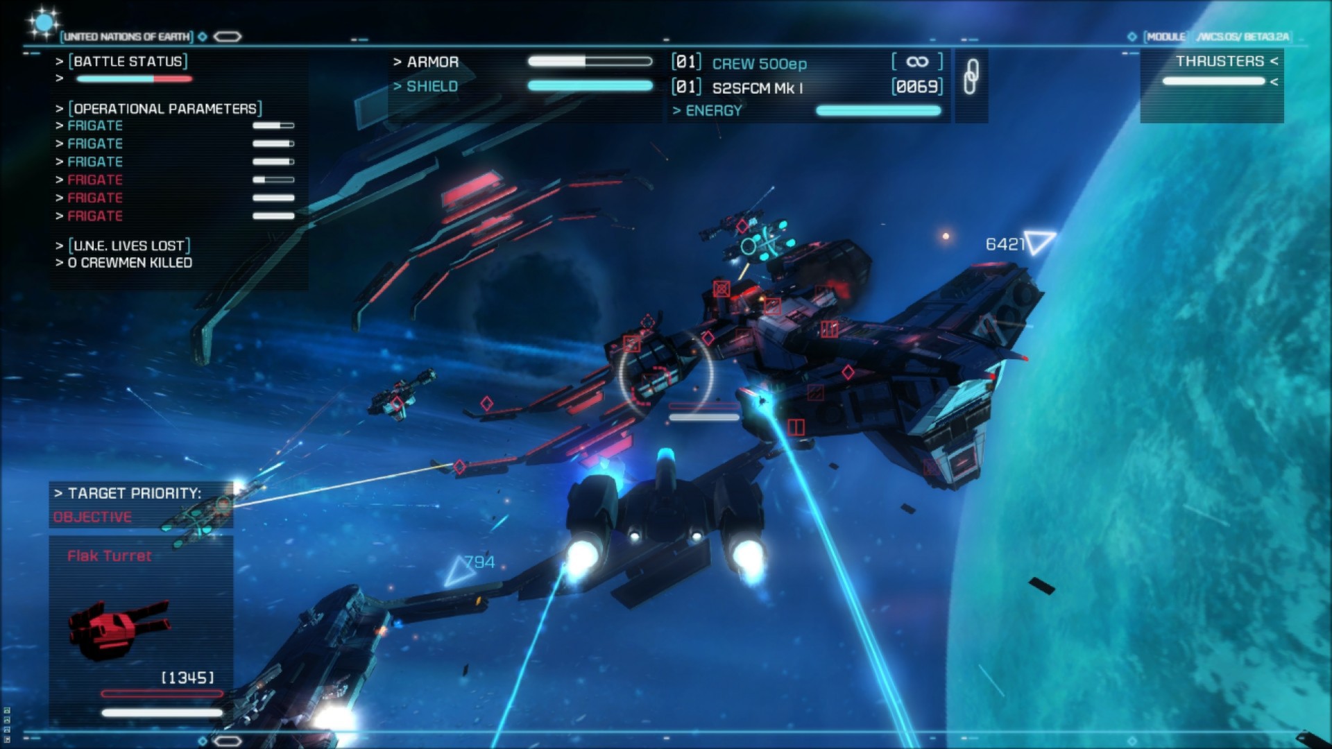 Operation parameters