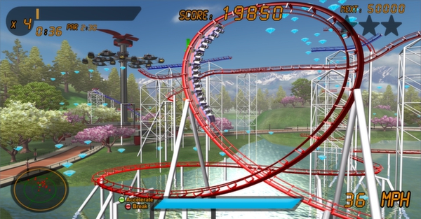 Скриншот из Roller Coaster Rampage