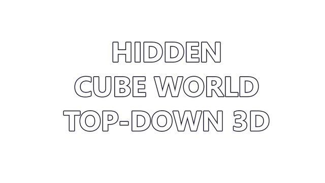 Hidden Cube World Top-Down 3D Logo