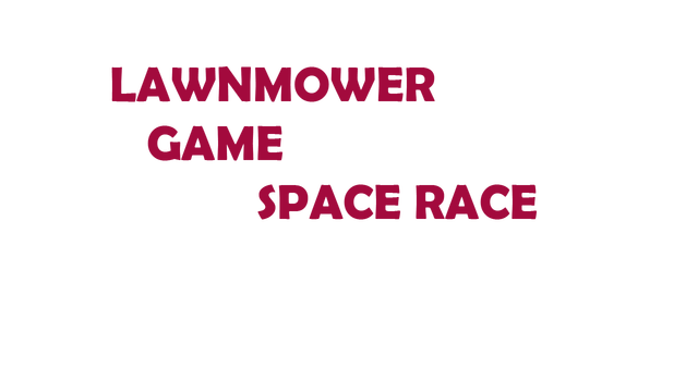 Lawnmower Game: Space Race Logo