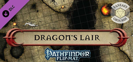 Fantasy Grounds - Pathfinder RPG - Pathfinder Flip-Mat - Classic Dragon's Lair cover art
