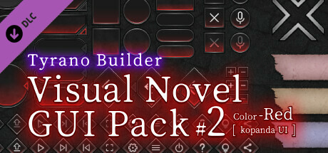 Tyrano Builder - Visual Novel GUI Pack #2 Color-Red [kopanda UI] cover art