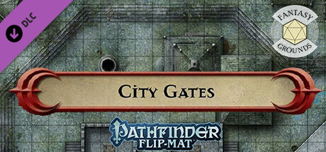 Fantasy Grounds - Pathfinder RPG - Pathfinder Flip-Mat - Classic City Gates cover art