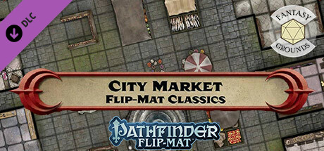 Fantasy Grounds - Pathfinder RPG - Pathfinder Flip-Mat - Classic City Market cover art