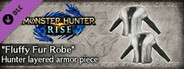Monster Hunter Rise - "Fluffy Fur Robe" Hunter layered armor piece