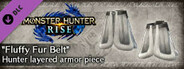 Monster Hunter Rise - "Fluffy Fur Belt" Hunter layered armor piece
