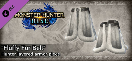Monster Hunter Rise - "Fluffy Fur Belt" Hunter layered armor piece cover art