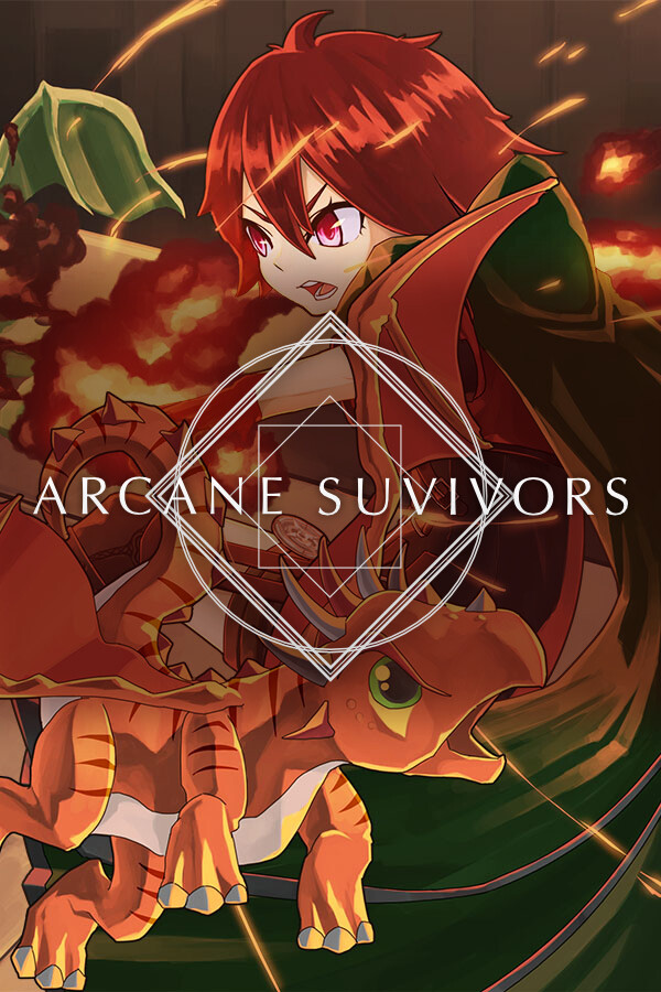 Steam portrait for Arcane Survivors.