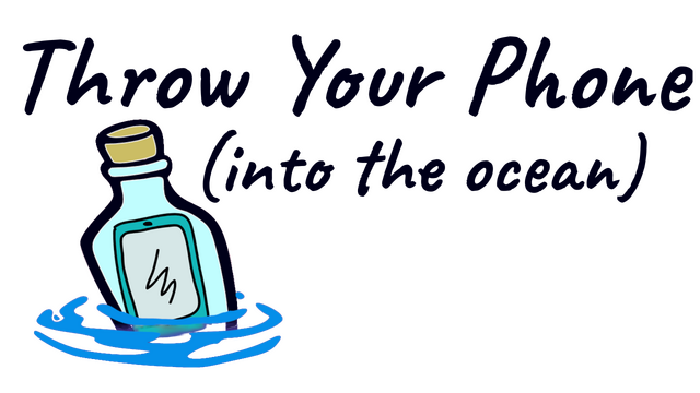 Throw Your Phone (Into The Ocean) Logo