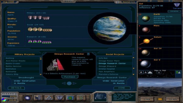 Galactic Civilizations I: Ultimate Edition screenshot