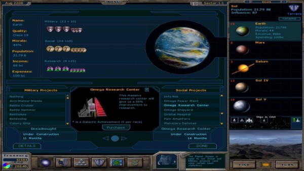 Скриншот из Galactic Civilizations I: Ultimate Edition