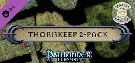Fantasy Grounds - Pathfinder RPG - Pathfinder Flip-Mat - Thornkeep Dungeon 2-pack cover art