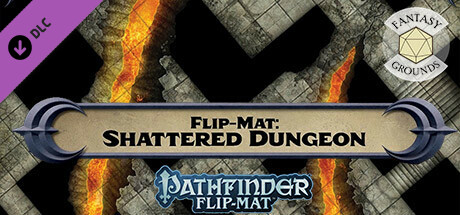 Fantasy Grounds - Pathfinder RPG - Pathfinder Flip-Mat - Shattered Dungeon cover art