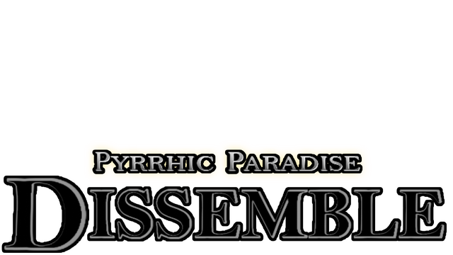 Pyrrhic Paradise: Dissemble Logo