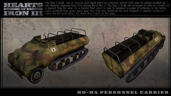 Скриншот из Hearts of Iron III: Japanese Vehicle Pack