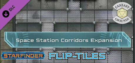 Fantasy Grounds - Starfinder RPG - Flip-Tiles - Space Station Corridors Expansion cover art