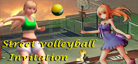 Street volleyball - Invitation cover art