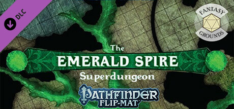 Fantasy Grounds - Pathfinder RPG - Pathfinder Flip-Mat - The Emerald Spire Superdungeon Multi-Pack cover art