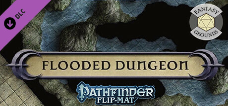 Fantasy Grounds - Pathfinder RPG - Pathfinder Flip-Mat - Flooded Dungeon cover art