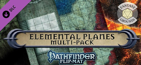 Fantasy Grounds - Pathfinder RPG - Pathfinder Flip-Mat - Elemental Planes Multi-Pack cover art