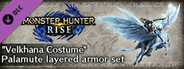 Monster Hunter Rise - "Velkhana Costume" Palamute layered armor set