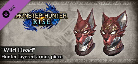 Monster Hunter Rise - "Wild Head" Hunter layered armor piece cover art