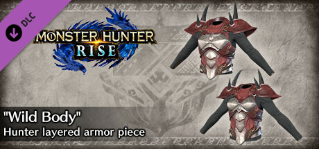 Monster Hunter Rise - "Wild Body" Hunter layered armor piece cover art