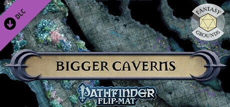Fantasy Grounds - Pathfinder RPG - Pathfinder Flip-Mat - Bigger Caverns cover art