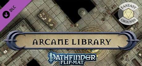 Fantasy Grounds - Pathfinder RPG - Pathfinder Flip-Mat - Arcane Library cover art