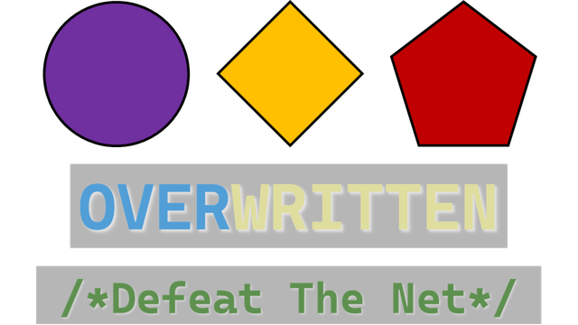 Overwritten: Defeat The Net Logo