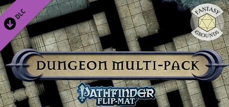 Fantasy Grounds - Pathfinder RPG - Pathfinder Flip-Mat - Dungeons Multi-Pack cover art