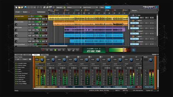 Скриншот из Mixcraft 8 Home Studio