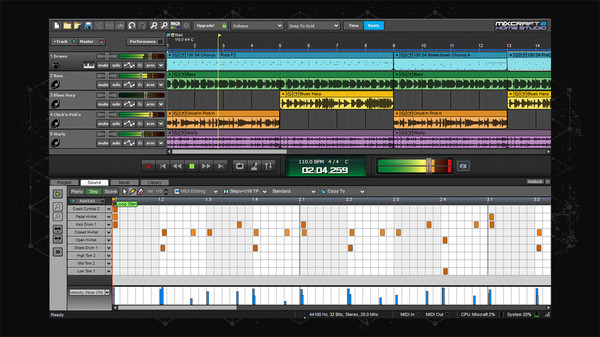 Скриншот из Mixcraft 8 Home Studio