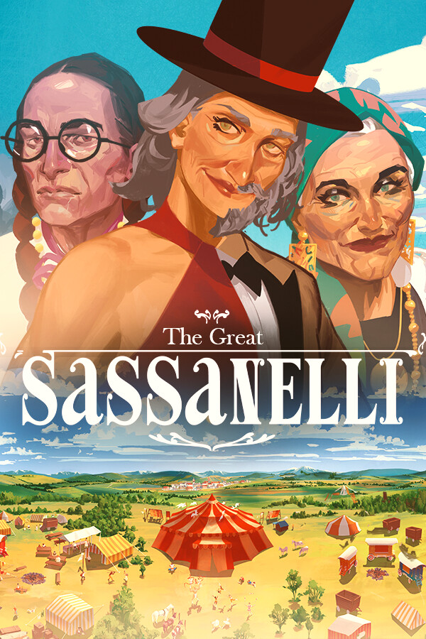 Steam portrait for The Great Sassanelli – An Interactive Novel.
