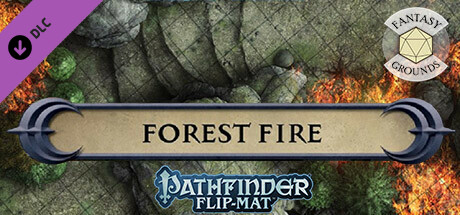 Fantasy Grounds - Pathfinder RPG - Pathfinder Flip-Mat - Forest Fire cover art