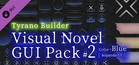 Tyrano Builder - Visual Novel GUI Pack #2 Color-Blue [kopanda UI] cover art