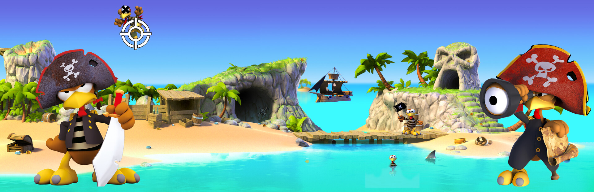 Moorhuhn Piraten - Crazy Chicken Pirates