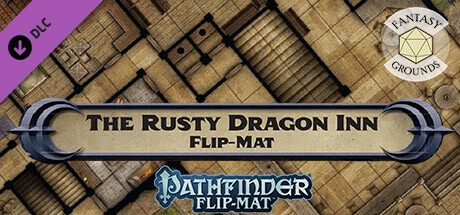 Fantasy Grounds - Pathfinder RPG - Pathfinder Flip-Mat: The Rusty Dragon Inn cover art