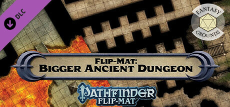 Fantasy Grounds - Pathfinder RPG - Pathfinder Flip-Mat: Bigger Ancient Dungeon cover art