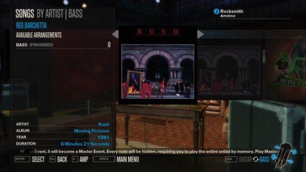 Скриншот из Rocksmith™ - “Red Barchetta” - Rush