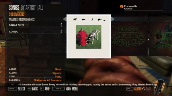 Скриншот из Rocksmith™ - “Subdivisions” - Rush