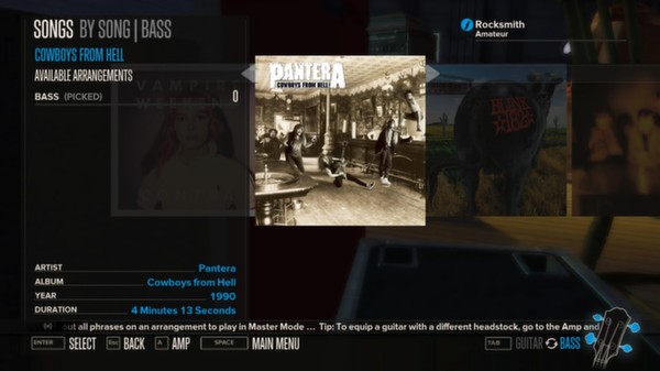 Скриншот из Rocksmith™ - “Cowboys From Hell” - Pantera