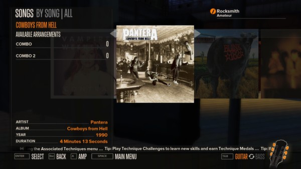 Скриншот из Rocksmith™ - “Cowboys From Hell” - Pantera