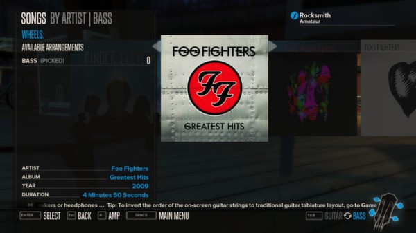 Скриншот из Rocksmith™ - “Wheels” - Foo Fighters